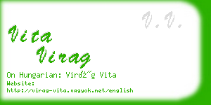vita virag business card